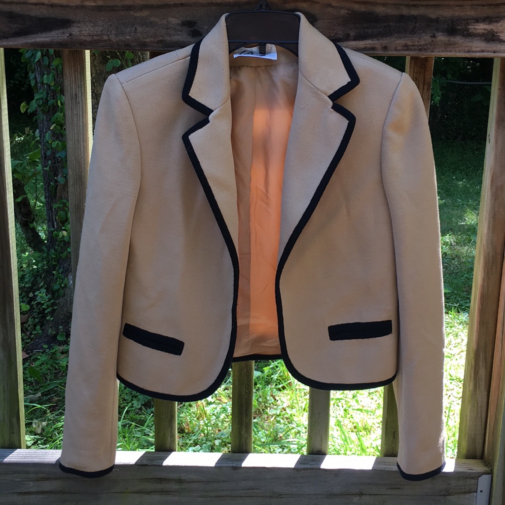 Vintage Women’s Blazer Tan And Black